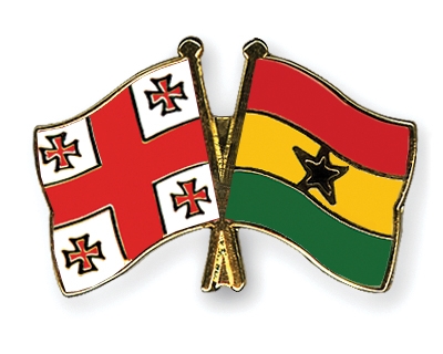Fahnen Pins Georgien Ghana