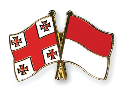 Fahnen Pins Georgien Indonesien