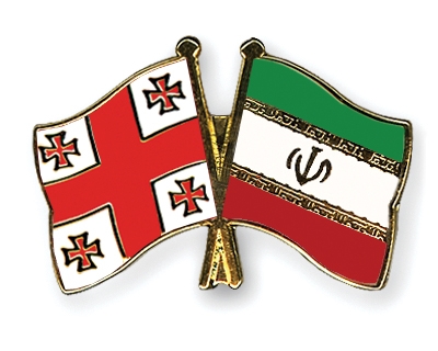 Fahnen Pins Georgien Iran