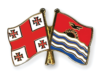 Fahnen Pins Georgien Kiribati