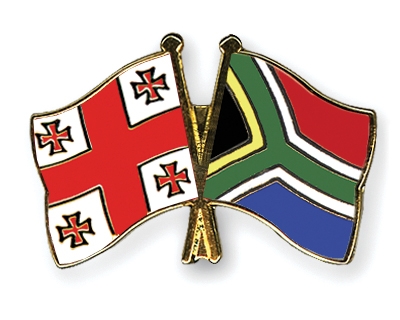 Fahnen Pins Georgien Sdafrika