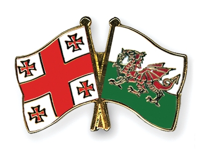 Fahnen Pins Georgien Wales