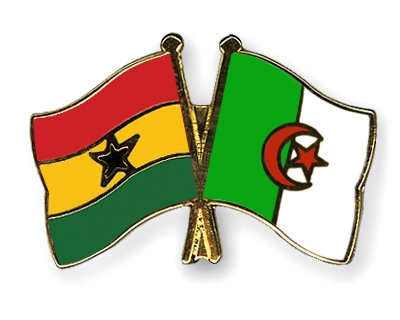 Fahnen Pins Ghana Algerien