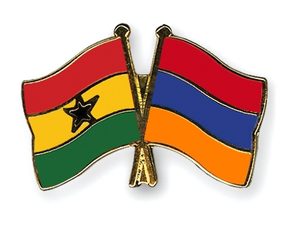 Fahnen Pins Ghana Armenien