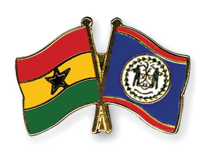 Fahnen Pins Ghana Belize