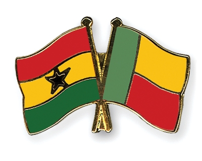 Fahnen Pins Ghana Benin