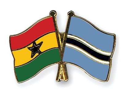 Fahnen Pins Ghana Botsuana