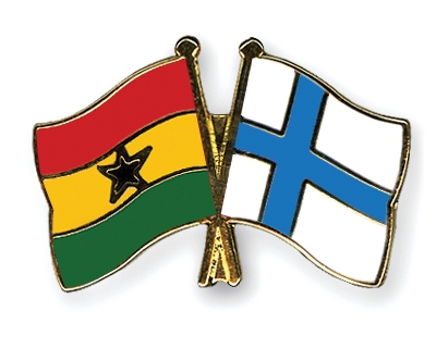 Fahnen Pins Ghana Finnland