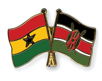 Fahnen Pins Ghana Kenia