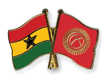 Fahnen Pins Ghana Kirgisistan