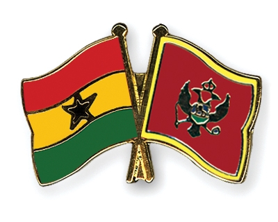 Fahnen Pins Ghana Montenegro