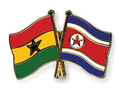 Fahnen Pins Ghana Nordkorea