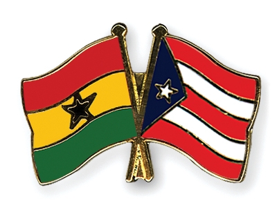 Fahnen Pins Ghana Puerto-Rico