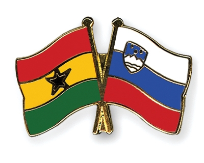 Fahnen Pins Ghana Slowenien