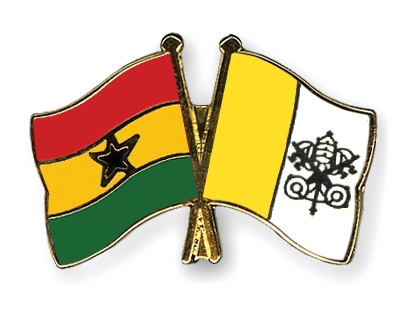 Fahnen Pins Ghana Vatikanstadt