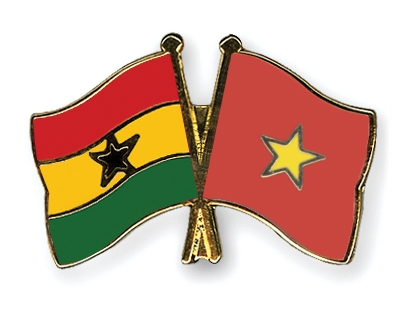 Fahnen Pins Ghana Vietnam