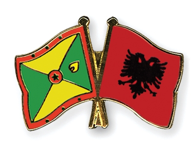 Fahnen Pins Grenada Albanien
