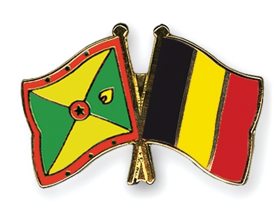 Fahnen Pins Grenada Belgien
