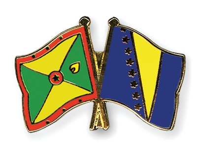 Fahnen Pins Grenada Bosnien-und-Herzegowina