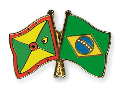 Fahnen Pins Grenada Brasilien