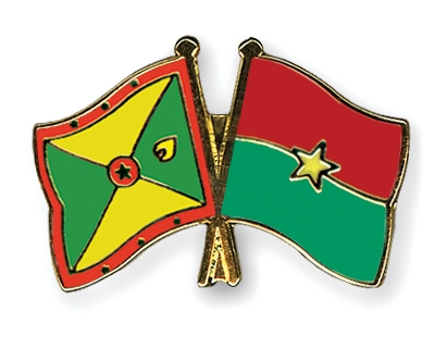 Fahnen Pins Grenada Burkina-Faso