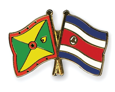 Fahnen Pins Grenada Costa-Rica