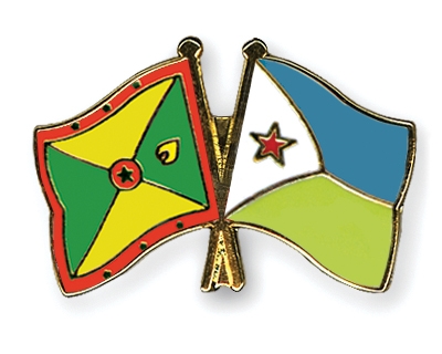Fahnen Pins Grenada Dschibuti