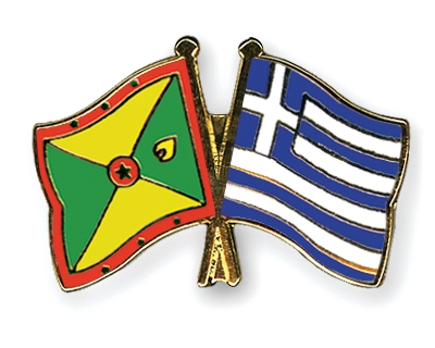 Fahnen Pins Grenada Griechenland