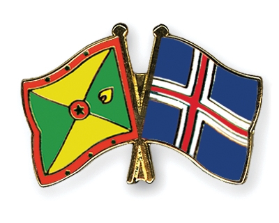 Fahnen Pins Grenada Island