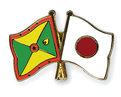 Fahnen Pins Grenada Japan