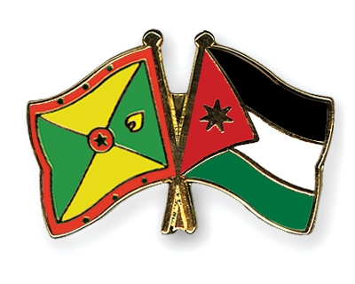 Fahnen Pins Grenada Jordanien