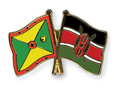 Fahnen Pins Grenada Kenia