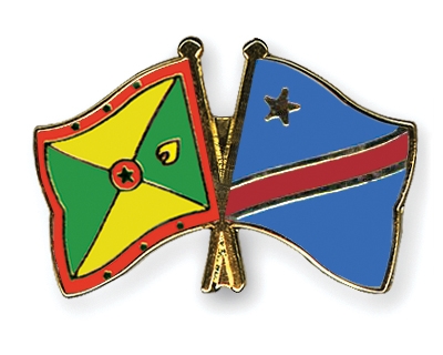 Fahnen Pins Grenada Kongo-Demokratische-Republik