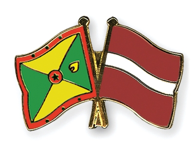 Fahnen Pins Grenada Lettland