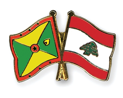 Fahnen Pins Grenada Libanon