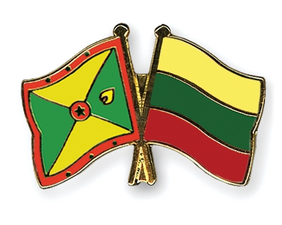 Fahnen Pins Grenada Litauen