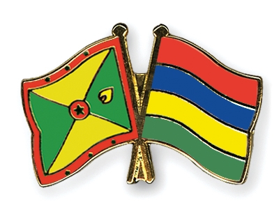 Fahnen Pins Grenada Mauritius