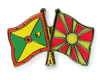 Fahnen Pins Grenada Mazedonien