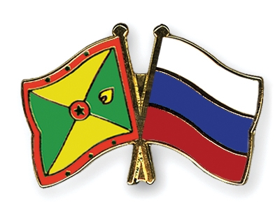 Fahnen Pins Grenada Russland