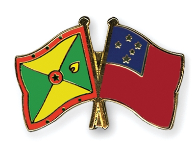 Fahnen Pins Grenada Samoa