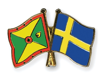 Fahnen Pins Grenada Schweden