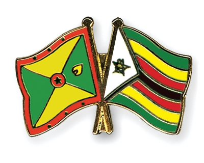 Fahnen Pins Grenada Simbabwe