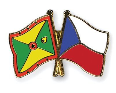 Fahnen Pins Grenada Tschechische-Republik