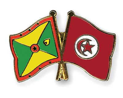 Fahnen Pins Grenada Tunesien