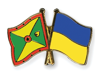 Fahnen Pins Grenada Ukraine