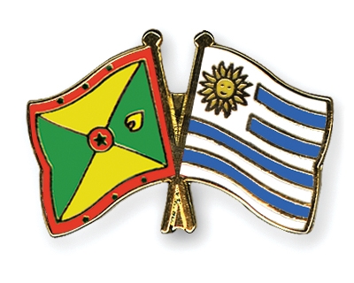 Fahnen Pins Grenada Uruguay
