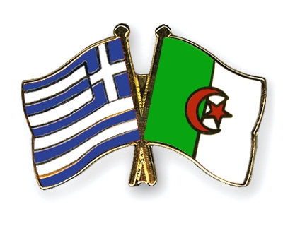 Fahnen Pins Griechenland Algerien