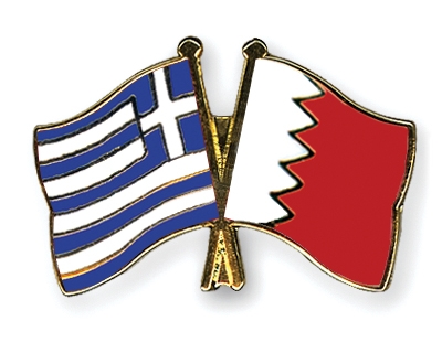 Fahnen Pins Griechenland Bahrain