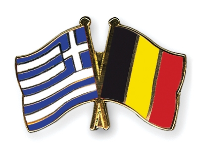 Fahnen Pins Griechenland Belgien