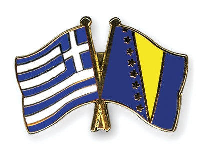 Fahnen Pins Griechenland Bosnien-und-Herzegowina